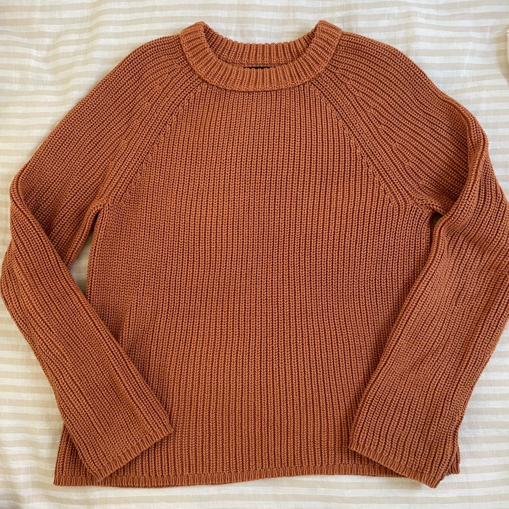 Jenni Kayne Cotton Fisherman Sweater size XS color canyon
